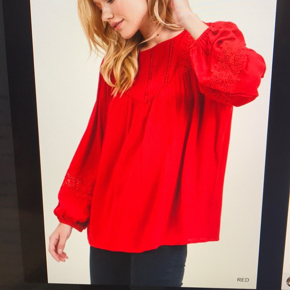 Red blouse - Picture 2 of 2